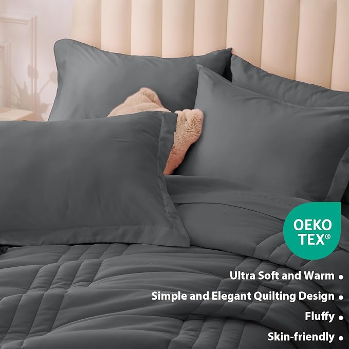 Full Comforter Set Dark Grey - Image 4
