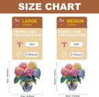 300 Pieces Flowers Wooden Puzzles - Image 4