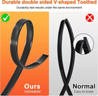 Zip Ties Heavy Duty 12+12 inch, V-Shaped Toothed Double Sided - Image 6