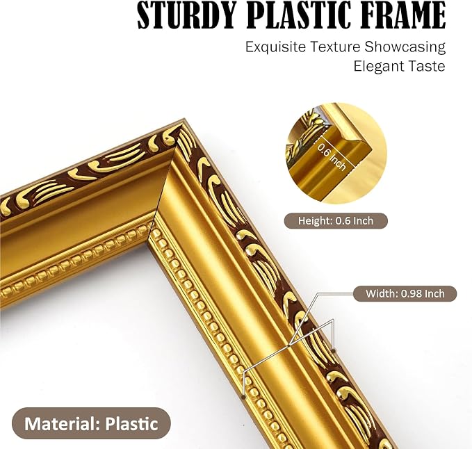 4×6 Picture Frame Gold - Image 4
