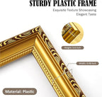 9×12 Picture Frame Gold - Image 2