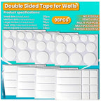 Double Sided Tape for Walls, Picture Hanging Strips Removable Mounting Dots | by Birllaid