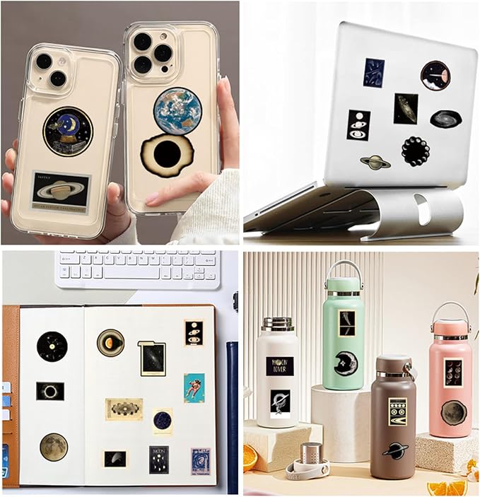 50Pcs Transparent Astronomy Stickers - Image 6