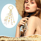 Cunno 776 Pcs Beach Seashell Bag Charm Making Kit, Ocean Coastal DIY Keychain - Image 4