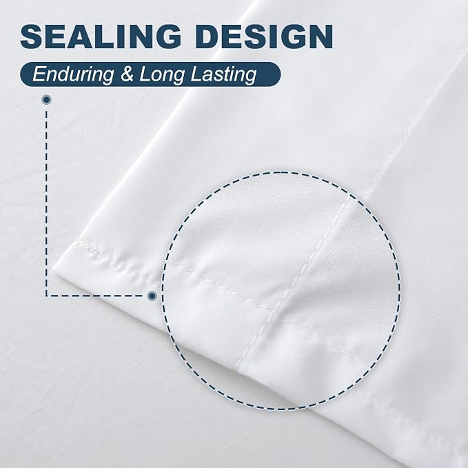 Lavisun California King Flat Sheet, 1 Pack White Cal King Bed Sheet Only - Image 4