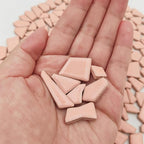 200g Ceramic Mosaic Tiles for Crafts, Irregular Stained Ceramic 0.2"x0.8" - Image 3