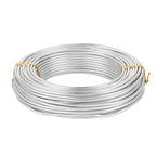 FASHEWELRY 82 ft Aluminum Craft Wire 9 Gauge Silver Metal Bendable Sculpting by FASHEWELRY