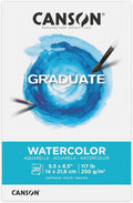 Canson Graduate Watercolor Pad, 5.5x8.5 inch, 20 Sheets | Artist Paper by Unknown