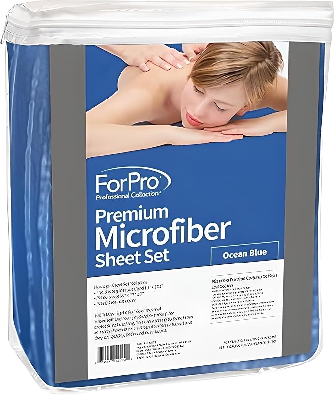 ForPro Professional Collection Premium Microfiber 3-Piece Massage Sheet Set - Image 5