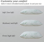 Memory Foam Pillows Queen Size set of 2, Shredded Memory Foam Bed Pillow - Image 4