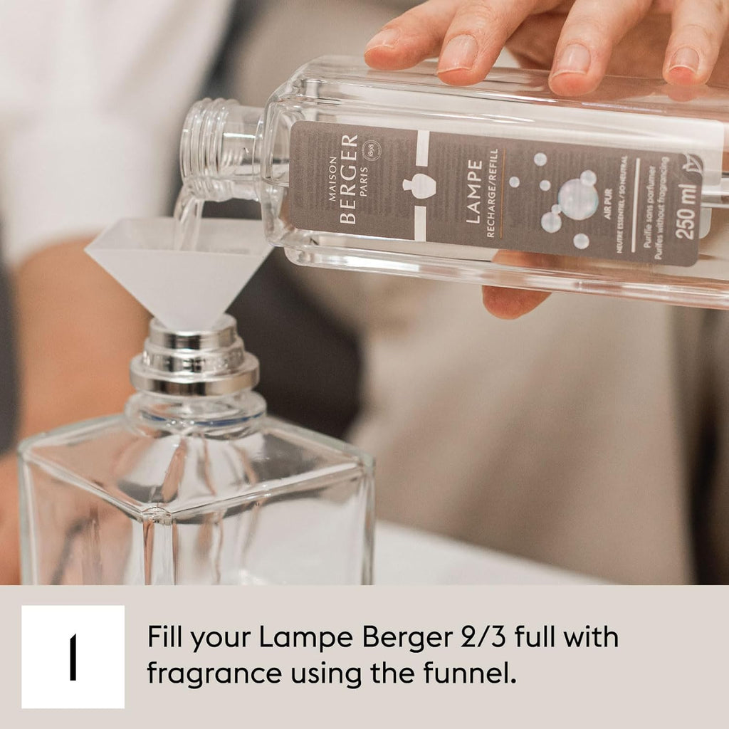 MAISON BERGER - Lolita Lempicka Home Fragrance Refill, 1L (33.8 Fluid Ounces) - Catalytic Diffuser Air Purifier - Romantic Ivy & Tonka Scent - 160h Diffusion - French Luxury for Lampe Berger