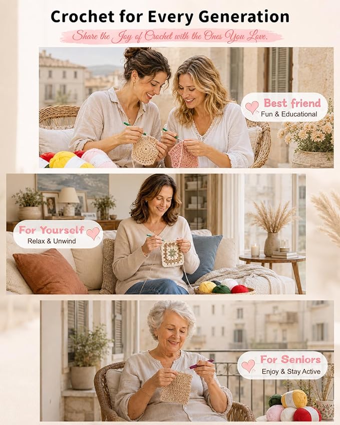 Aeelike Crochet Kit for Beginners - Image 3