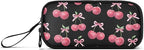 Watercolor Cherry Bow Pencil Case Box Boys Girls Large Pencil Pouch Zipper - Image 6