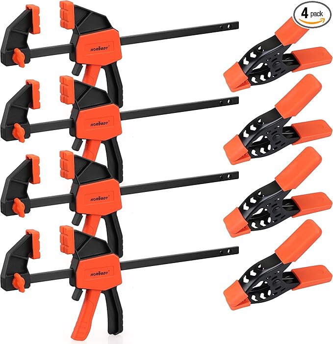 HORUSDY 8-Pack Bar Clamp Set, Spring Clamp by HORUSDY
