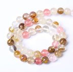 32PCS 12mm Natural Stone Beads Watermelon Tourmaline Gemstone Round Loose - Image 5