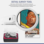 Sports Card Grading Kit Centering Tool, LED Magnifying Table Lamp - Image 4