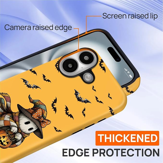 Case for iPhone 16 Plus, Scratch Resistant Hybrid Double Layer Hard Shell，Cute - Image 5