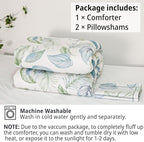 LEMIROE Botanical Cotton Comforter King Size - Image 7