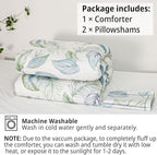 LEMIROE Botanical Cotton Comforter Queen Size - Image 7