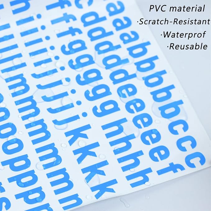 PRSTINCOL 3456 Pcs 36 Sheets Colorful Alphabet Stickers Pad, 9 Colors Self - Image 8