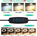 10X Magnifying Glass with Light, Clip on Mganifier with Light, 48 LED Desk - Image 4