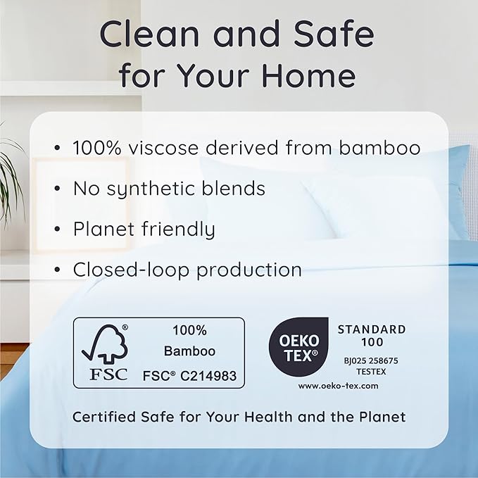 Bambaw 100% Viscose Derived from Bamboo Pillowcase Standard Size – Set of 2 - Image 6