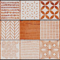 12 x 12 Inch Large Geometric Ginkgo Leaf Mandala Stencil Laser Cut Painting by CZONG