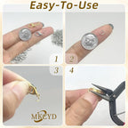 MKCYD 700Pcs Lobster Claw Clasps and Open Jump Rings Set, 14K Gold and Silver - Image 4