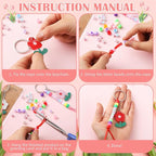 Suncalla 984 Pcs 24 Set Teacher Appreciation Keychain Making Crafts DIY Kit | - Image 3