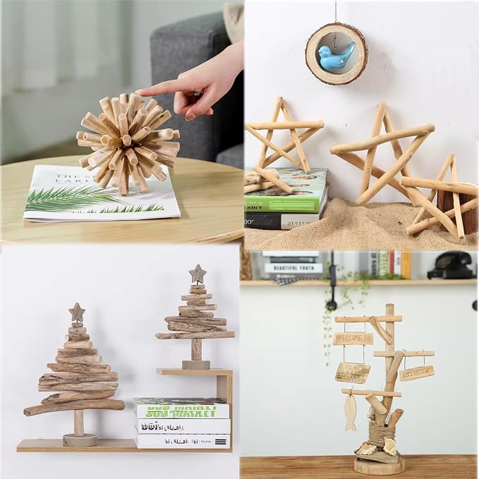 ZJCHBL 40PCS Driftwood for Crafts, 4.7 Inch Long 7mm-15mm in Diameter Driftwood - Image 5