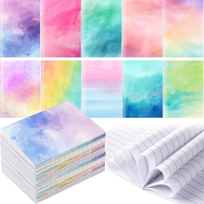 Tenceur 30 Pcs Mini Tie Dye Notebooks Pocket Notepads Bulk Tie Dye Small Memo - Image 8