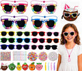 Cinrobiye 24 Set DIY Sunglasses Kit, Color Your Own Sunglasses Craft Activity by Cinrobiye