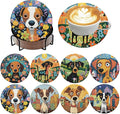 ijbnhd 8 PCS Dog Diamond Art Coasters Diamond Painting Coasters | Diamond by ijbnhd