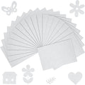 20 Pcs White Felt Fabric Sheet 8" x 12" Assorted Color Felt Fabric Sheets by Bringsparkletoeverydaylife