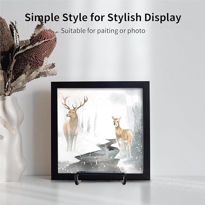 3 Pack 8 inch Metal Plate Stands - Image 5