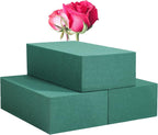 FLOFARE Pack of 3 Floral Foam Blocks Each Green Wet & Dry Flower Foam by FLOFARE