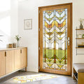 Faux Stained Glass Effect Transparent Window Film, Decorative Window Cling by Flortlias