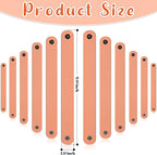 24 Pcs Plain PU Leather Bracelets Blank Snap Bracelets Wrist Cuffs DIY Craft - Image 2