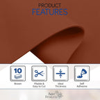 Adhesive Brown EVA Foam Sheets for Crafts, 2mm Thickness – Sticky Back Foam - Image 3