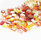 1.1lb Irregular Crystal Mosaic Tiles, Small Mosaic Tile DIY Hobbies Children by BTMIEY