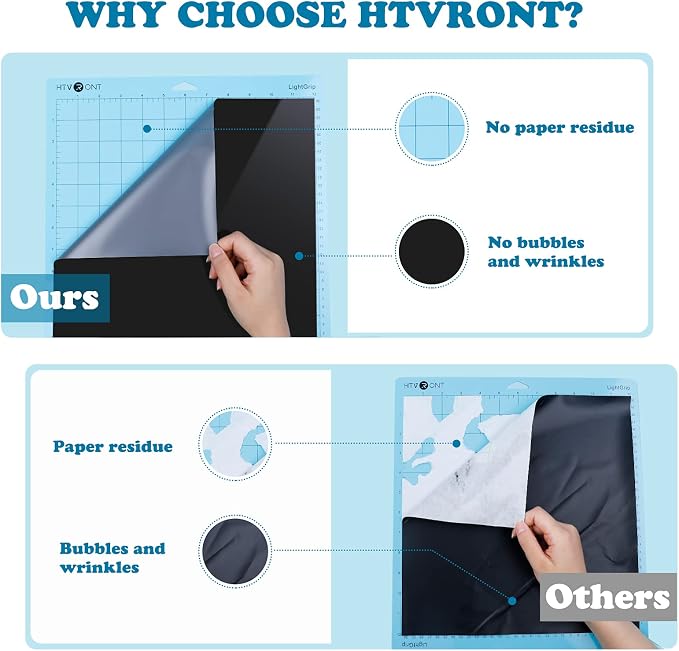 HTVRONT Permanent Vinyl Bundle -12 Pack 12 Inch by 5 Feet Permanent Adhesive - Image 4