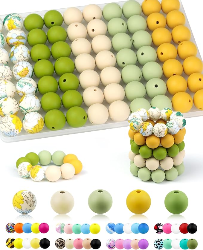 100PCS FIVEIZERO Silicone Beads by FIVEIZERO