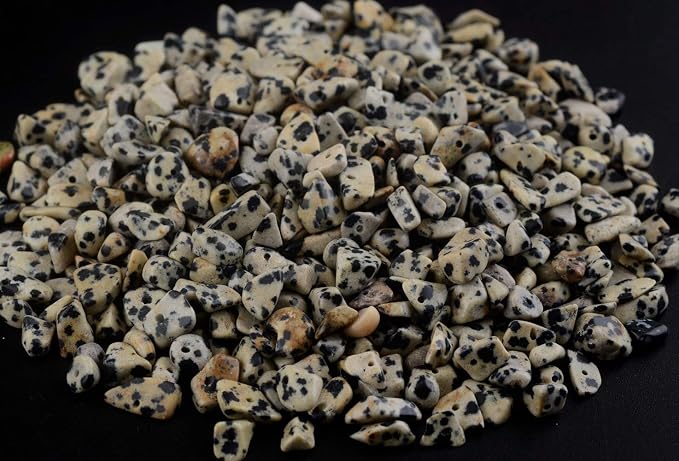 Natural Chip Stone Beads Dalmation Spot 5-8mm About 400 pieces Irregular - Image 2