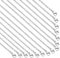 30 Pack 18 Inch Necklace Chain Stainless Steel Link Cable Chain Necklace by TOSCALINA