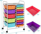 BECOMFORT 15-Drawer Rolling Cart - Image 3