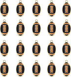 20PCS Sports Charms Enamel Basketball Baseball Pendant Charms by ANGLESJELL