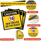 100 Pcs Drivers License 16th Birthday Party Decorations New Driver Car Plates - Image 4