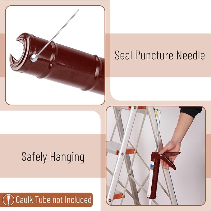 Bates- Caulking Silicone Gun, 10:1 Thrust Ratio, Hand Caulking Guns, No Drip - Image 3