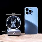 Ornalrist 3D Guardian Angel Figurines K9 Crystal Ball - Image 4