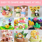 Ainiv Air Dry Clay Kit, 60 Colors DIY Model Magic Clay - Image 6